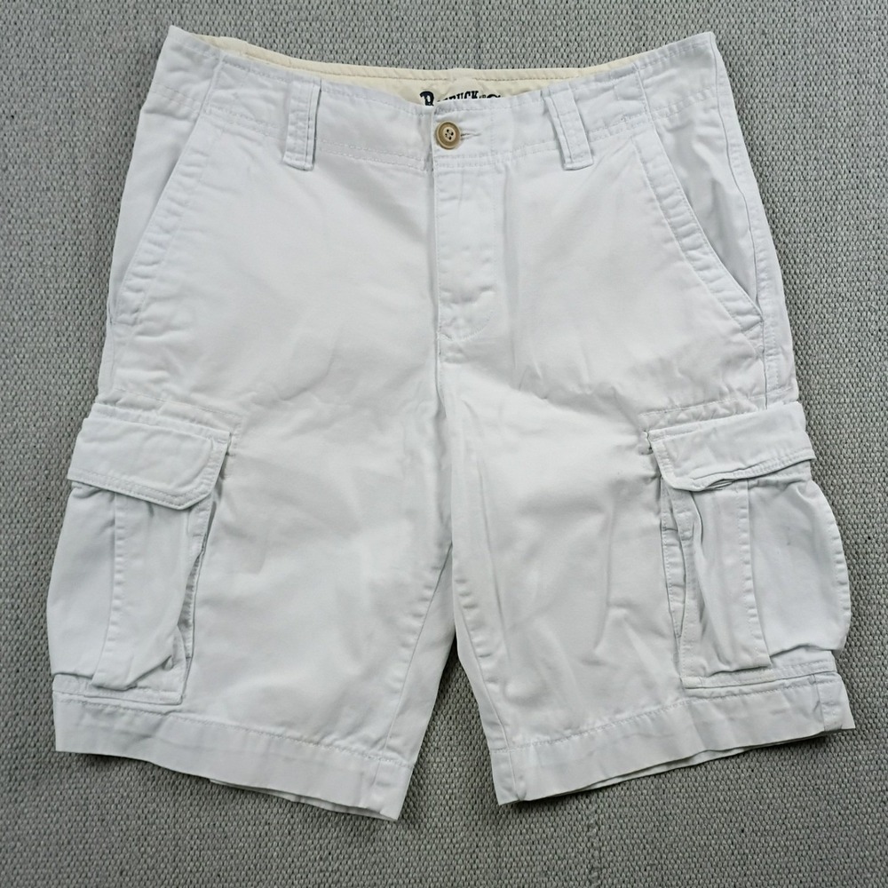 Roebuck & Co. Cargo Shorts Mens 32 White Good Vintage Cotton Utility Gorpcore